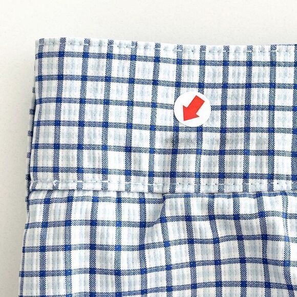 Puma Golf Shorts Flat Front Blue White Checkered Men's Size 34 - Picture 4 of 10